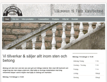 Tablet Screenshot of flintakonstbetong.se